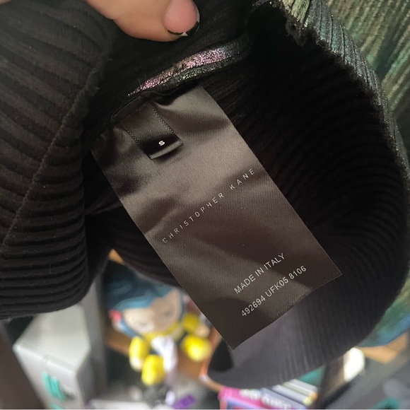 CHRISTOPHER KANE Multicolor Foil Cardigan - Picture 8 of 9